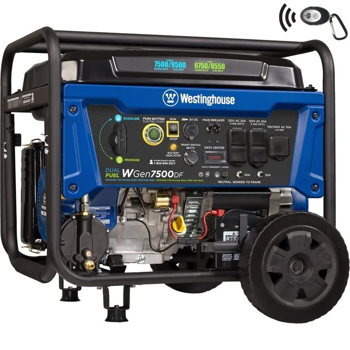 1-302-1.webp Westinghouse WGen7500DF Dual Fuel Portable Generators. - Image 1