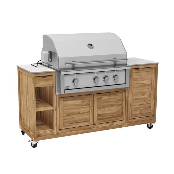 FrescoCeramicTopBbqCabinetW_2FOpeningFor36_22BbqOnWheels-Taupe.jpg CO9 Design Fresco Ceramic Top Bbq Cabinet W/ Opening For 36" Bbq On Wheels - Image 1