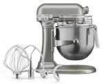 KitchenAid Commercial 8-Quart Bowl-Lift Stand Mixer with Bowl Guard – Contour Silver (KSMC895CU)