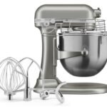 KitchenAid Commercial 8-Quart Bowl-Lift Stand Mixer with Bowl Guard – Contour Silver (KSMC895CU)